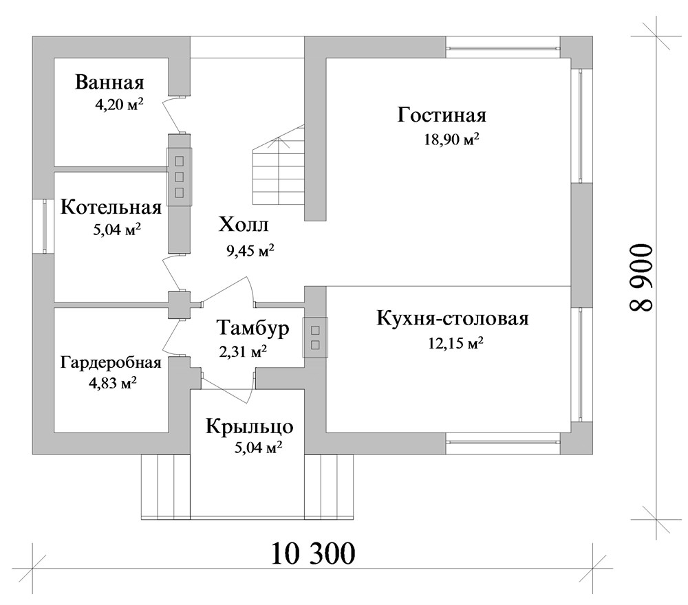 Проект дома B-272 купить за 990 ₽ - Свой Дом