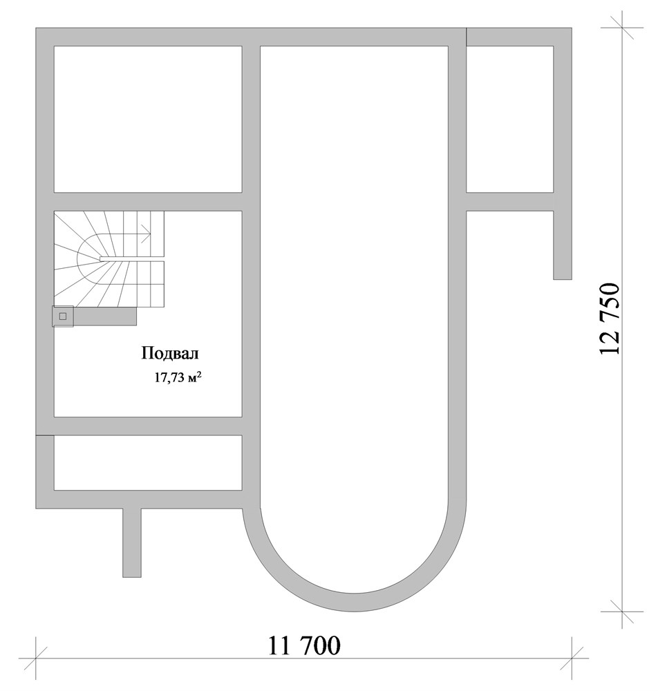 Проект дома C-113 купить за 990 ₽ - Свой Дом