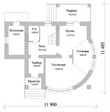 Проект дома B-101. Дом 150 кв с мансардой