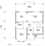 Проект дома D-133. Двухэтажный дом 250 кв м