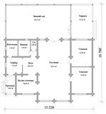 Проект дома D-130. Деревянный дом