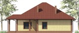 Проект дома D-128. Одноэтажный дом с баней