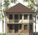 Проект дома A-101. Двухэтажный дом 100 м2