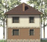 Проект дома A-101. Двухэтажный дом 100 м2