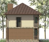 Проект дома A-101. Двухэтажный дом 100 м2