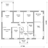 Проект дома C-042. Простой дом с гаражом