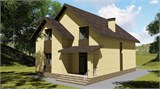 Проект дома C-039. Простой кирпичный дом