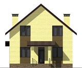 Проект дома C-039. Простой кирпичный дом