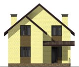 Проект дома C-039. Простой кирпичный дом