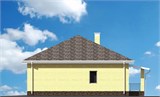 Проект дома B-056. Недорогой дом с гаражом