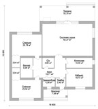 Проект дома D-028. Современный дом из газобетона
