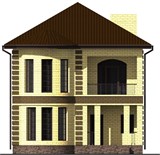 Проект дома B-055. Двухэтажный дом 150 м