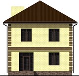 Проект дома B-055. Двухэтажный дом 150 м