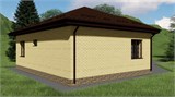 Проект дома A-096. Дом до 100 м2 из кирпича