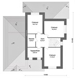 Проект дома D-026. Двухэтажный дом с гаражом