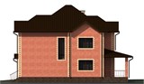 Проект дома D-026. Двухэтажный дом с гаражом