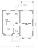 Проект дома C-024. Двухэтажный дом с террасой