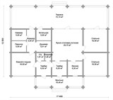 Проект дома D-020. Дом из бревна