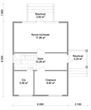 Проект дома A-091. Дом каркасный двухэтажный