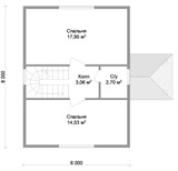 Проект дома A-091. Дом каркасный двухэтажный