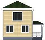 Проект дома A-091. Дом каркасный двухэтажный