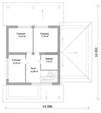 Проект дома E-004. Дом на склоне