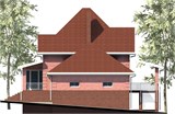 Проект дома E-004. Дом на склоне