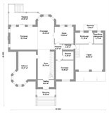 Проект дома F-009. Большой дом с мансардой