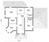 Проект дома F-009. Большой дом с мансардой