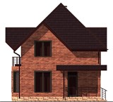 Проект дома A-021. Красивый дом с мансардой