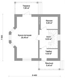 Проект дома A-021. Красивый дом с мансардой