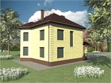 Проект дома C-021. Дом с кабинетом Проект дома C-021. Дом с кабинетом