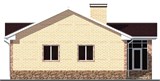 Проект дома B-022. Одноэтажный дом с верандой