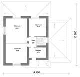 Проект дома D-006. Дом с гаражом до 250 кв