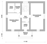 Проект дома B-047. Дом с мансардой и сауной