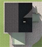 Проект дома B-039. Одноэтажный дом на склоне