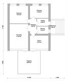 Проект дома B-039. Одноэтажный дом на склоне