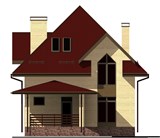 Проект дома B-014. Дом из кирпича до 150 м Проект дома B-014. Дом из кирпича до 150 м