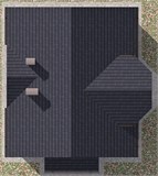 Проект дома B-044. Дом из керамзитобетонных блоков