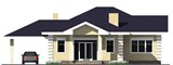 Проект дома B-042. Дом с навесом