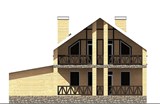 Проект дома D-122. Дом с мансардой