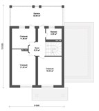 Проект дома D-122. Дом с мансардой