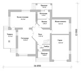 Проект дома D-116. Современный дом с гаражом