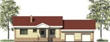 Проект дома D-118. Одноэтажный дом с 2 гаражами