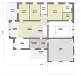 Проект дома F-081. Дом с бассейном и сауной