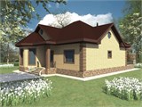 Проект дома C-260. Дом 1 этаж