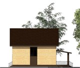 Проект дома C-250. Дом 10 на 13 с мансардой