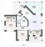 Проект дома C-259. Дом с верандой