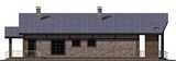 Проект дома D-119. Современный дом с террасой
