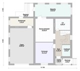 Проект дома C-253. Дом с мансардой и верандой